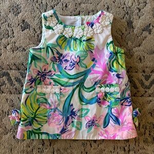 Lilly Pulitzer Floral Mermaid Dress- Pink, Green, Blue